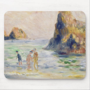 Tapis De Souris Pierre une baie de Renoir Moulin Huet, Guernesey