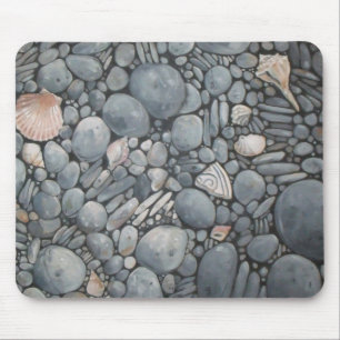 Tapis De Souris Pierres de plage Coquillages Galets Roches Peintur