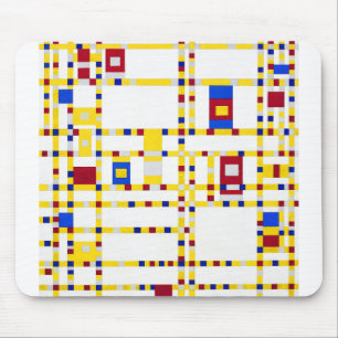Tapis De Souris Piet Mondrian Broadway Boogie Woogie