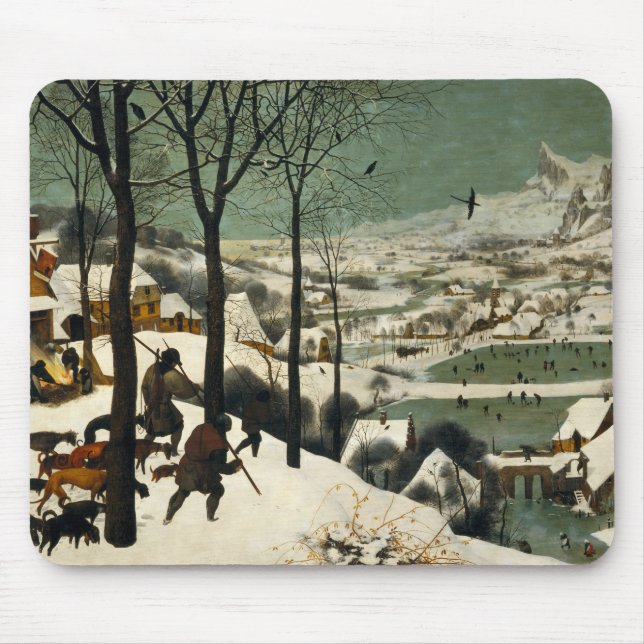 Tapis De Souris Pieter Bruegel l'aîné - chasseurs dans la neige (Devant)