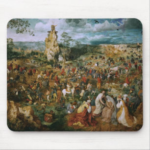 Tapis De Souris Pieter Bruegel l'Ancien-La Procession pour le Calv