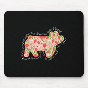 Tapis De Souris Pig Stock de fraise Montrer Élevage Montrer Maman 