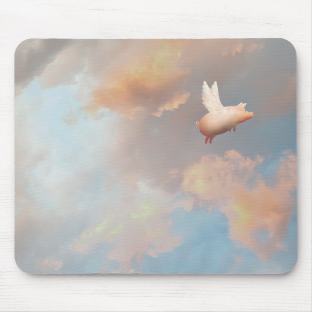 Tapis De Souris pig with wings mousepad (Devant)