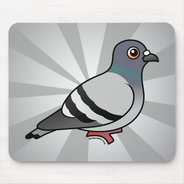 Tapis De Souris Pigeon de roche mignon (Devant)