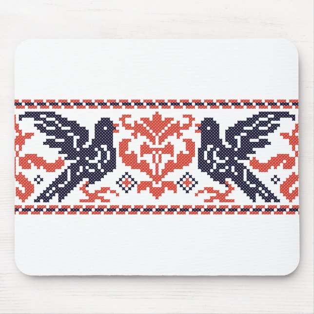 Tapis De Souris Pigeons en couple (Devant)