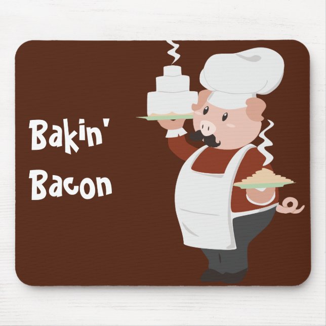 Tapis De Souris Piggy Chef Mousepad (Devant)