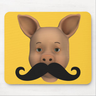 Tapis De Souris Piglet Avec Moustache