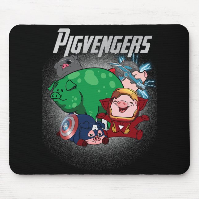 Tapis De Souris Pigvengers Assembler Super Animal Hero Pig Amateur (Devant)