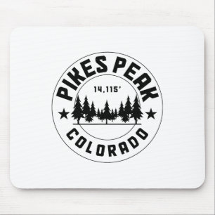 Tapis De Souris Pikes Peak Colorado Co. Uni-adultes Gris Coton 50%
