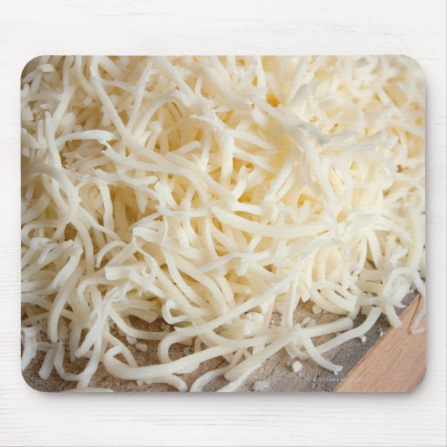Tapis De Souris Pile de fromage mozzarella frais. (Devant)