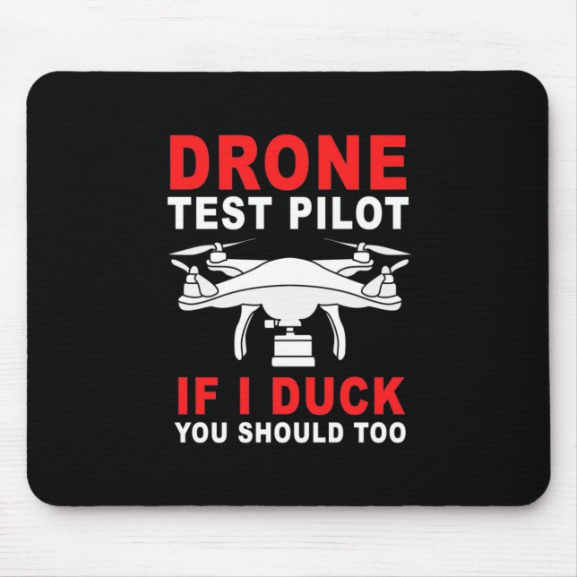 Tapis De Souris Pilote d'essai de drone (Devant)