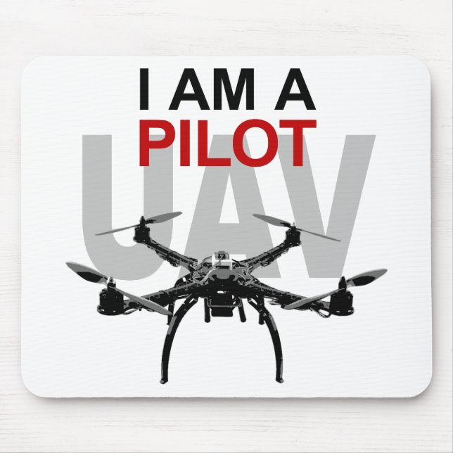 Tapis De Souris Pilote d'UAV Quadpilot Quadcopter (Devant)