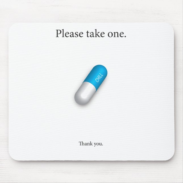 Tapis De Souris Pilule froide (Devant)