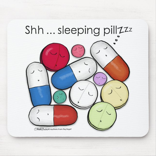 Tapis De Souris Pilules de sommeil-médicaments (Devant)