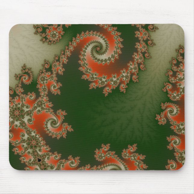 Tapis De Souris Piment double Mousepad en spirale olive (Devant)