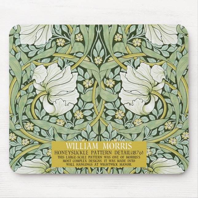 Tapis De Souris Pimpernel Design par William Morris (Devant)