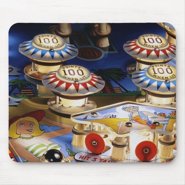 Tapis De Souris Pinball Player Non Slip Mousepad #24 (Devant)