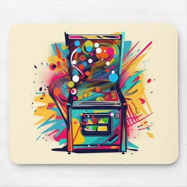Tapis De Souris Pinball Player Non Slip Mousepad #25 (Devant)