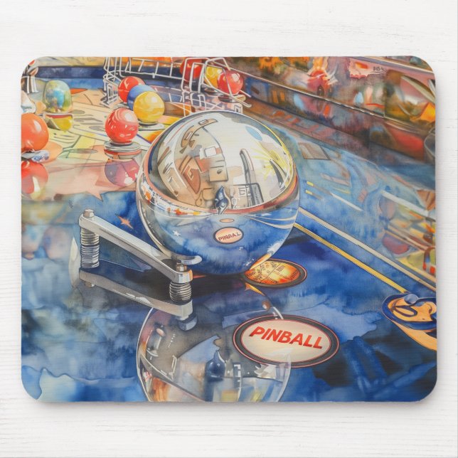Tapis De Souris Pinball Player Non Slip Mousepad #27 (Devant)