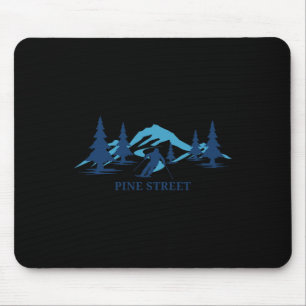 Tapis De Souris Pine Street Idaho Station de ski Ski