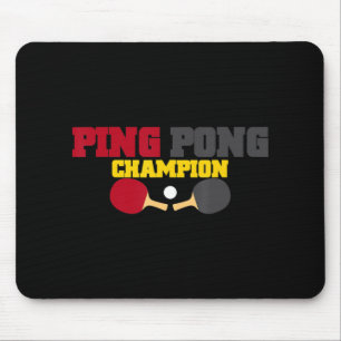 Tapis De Souris Ping Pong Champion Amusant Table Cute Tennis Cadea