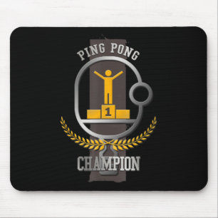 Tapis De Souris Ping Pong Champion Amusants Table Tennis Player Ca