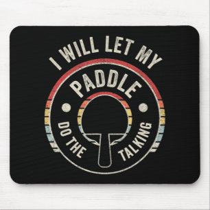 Tapis De Souris Ping Pong Vintage Retro Amusant Table Tennis