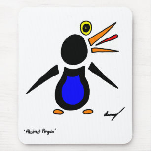 Tapis De Souris Pingouin Abstrait Mousepad
