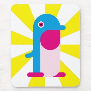 Tapis De Souris Pingouin bleu