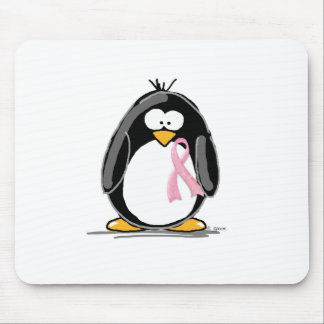 Tapis De Souris Pingouin de cancer du sein