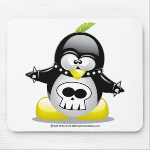 Tapis De Souris Pingouin de rocker punk