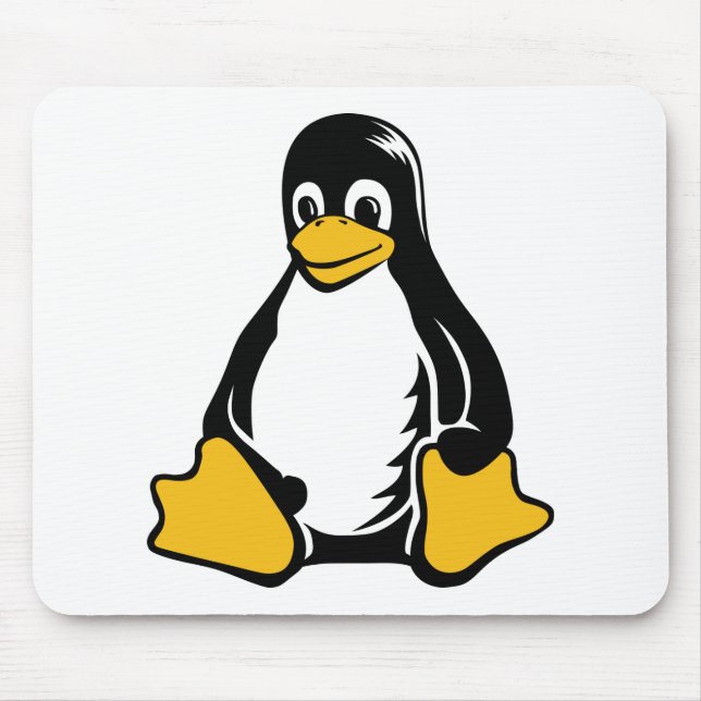 Tapis De Souris Pingouin de Tux - (Linux, Open Source, Copyleft, (Devant)