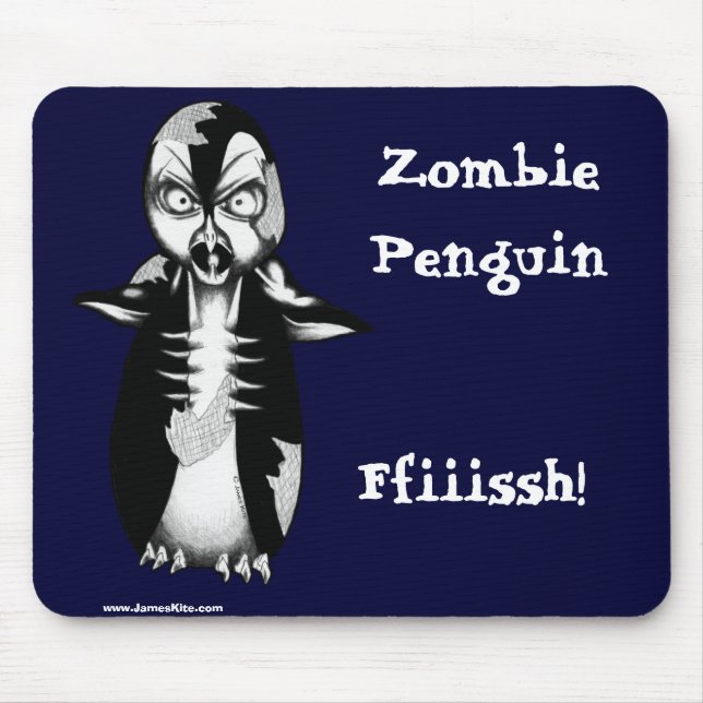 Tapis De Souris Pingouin de zombi : Ffiiissh ! (Devant)