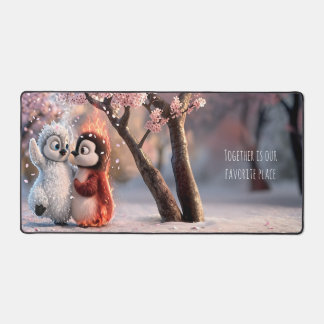 Tapis de souris Pingouin Fleur de Cerisier Ambre &
