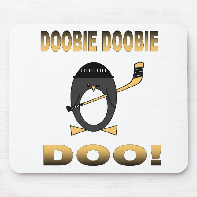 Tapis De Souris Pingouin Hockey Mousepad (Devant)