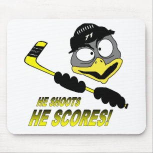 Tapis De Souris Pingouin Hockey Mousepad