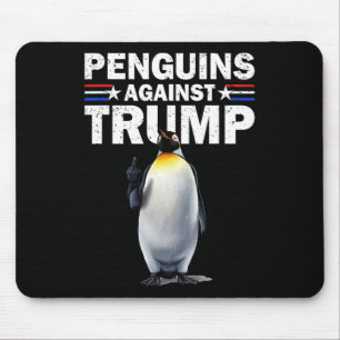 Tapis De Souris Pingouin palmes vers le haut résiste aux pingouins