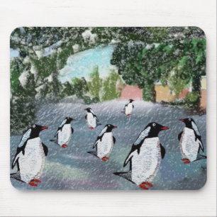 Tapis De Souris Pingouin Winterwonderland Mousepad