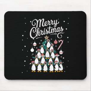 Tapis De Souris Pingouin Xmas Arbre de Noël Pingouin Joyeux Ch