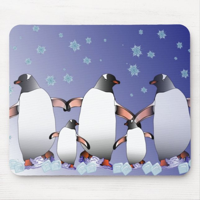 Tapis De Souris Pingouins (Devant)