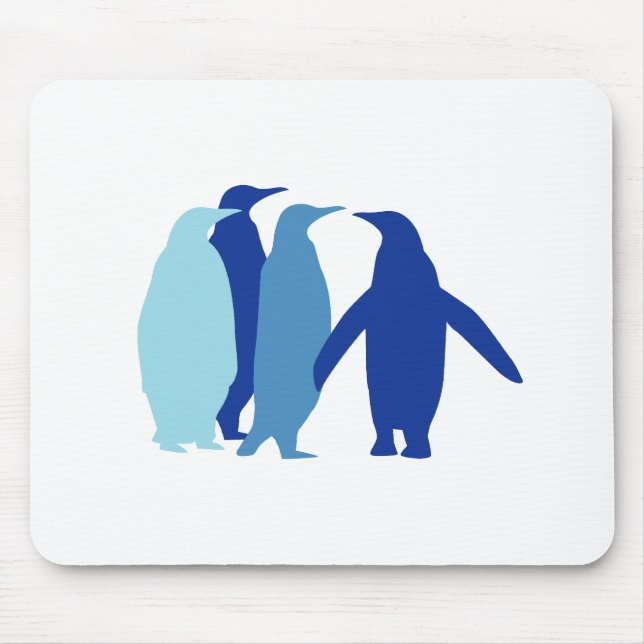 Tapis De Souris Pingouins bleus (Devant)