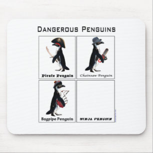 Tapis De Souris pingouins dangereux
