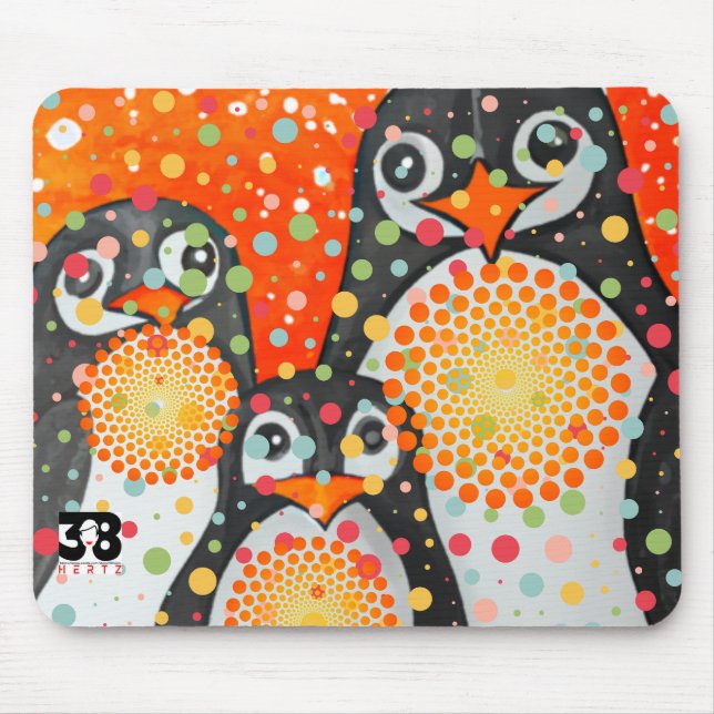 Tapis De Souris Pingouins fantastiques (Devant)