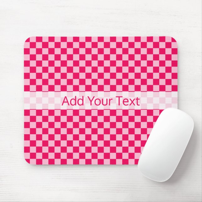 Tapis De Souris Pink Combination Classic Checkerboard par STaylor (Avec souris)