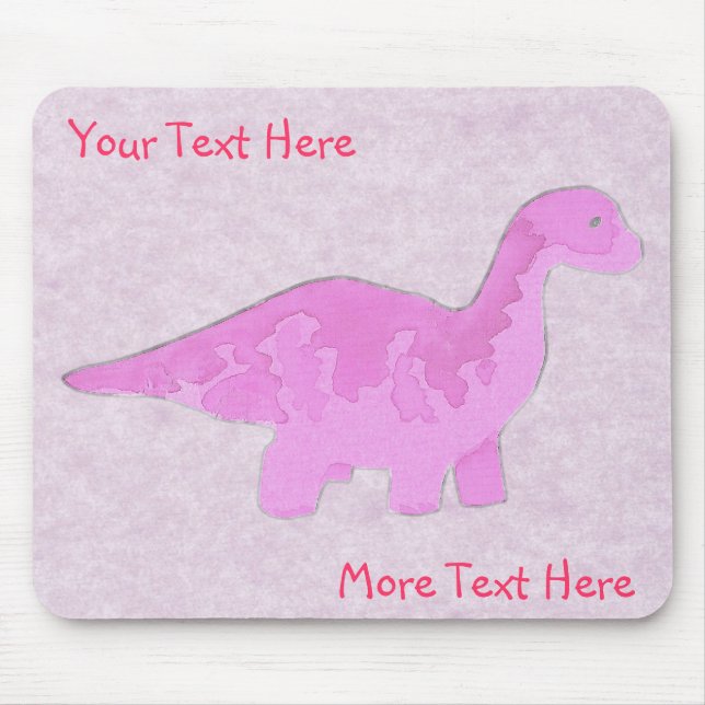 Tapis De Souris Pink Dino Mousepad (Devant)