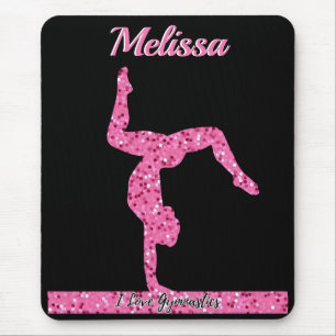 Tapis De Souris Pink Gymnastique Fille Éperche Balancier