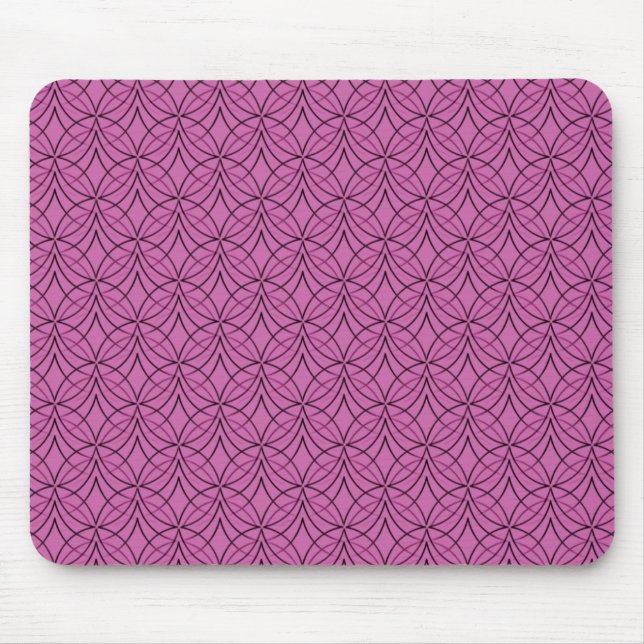 Tapis De Souris Pink Metro Retro Mousepad (Devant)