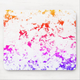 Tapis De Souris Pink Orange Purple Marble Paint Splash Abstract