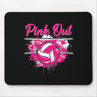 Tapis De Souris Pink Out Volleyll Soutien de sensibilisation au ca