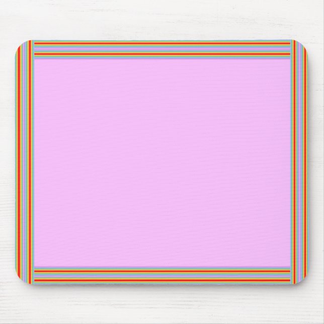 Tapis De Souris Pink Rainbow Mpusepad (Devant)